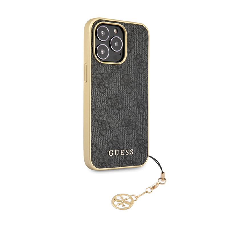 Guess 4G Charms Collection - Etui iPhone 14 Pro Max (szary)