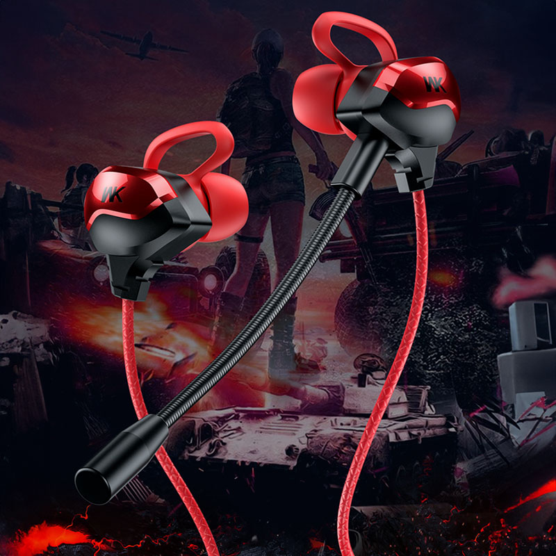 WEKOME ET-Y30 ET Series - Słuchawki przewodowe dla graczy jack 3.5mm (Czerwony)