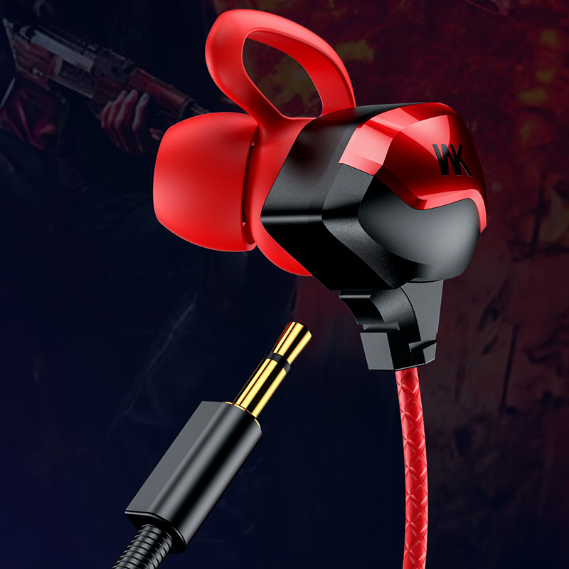 WEKOME ET-Y30 ET Series - Słuchawki przewodowe dla graczy jack 3.5mm (Czerwony)