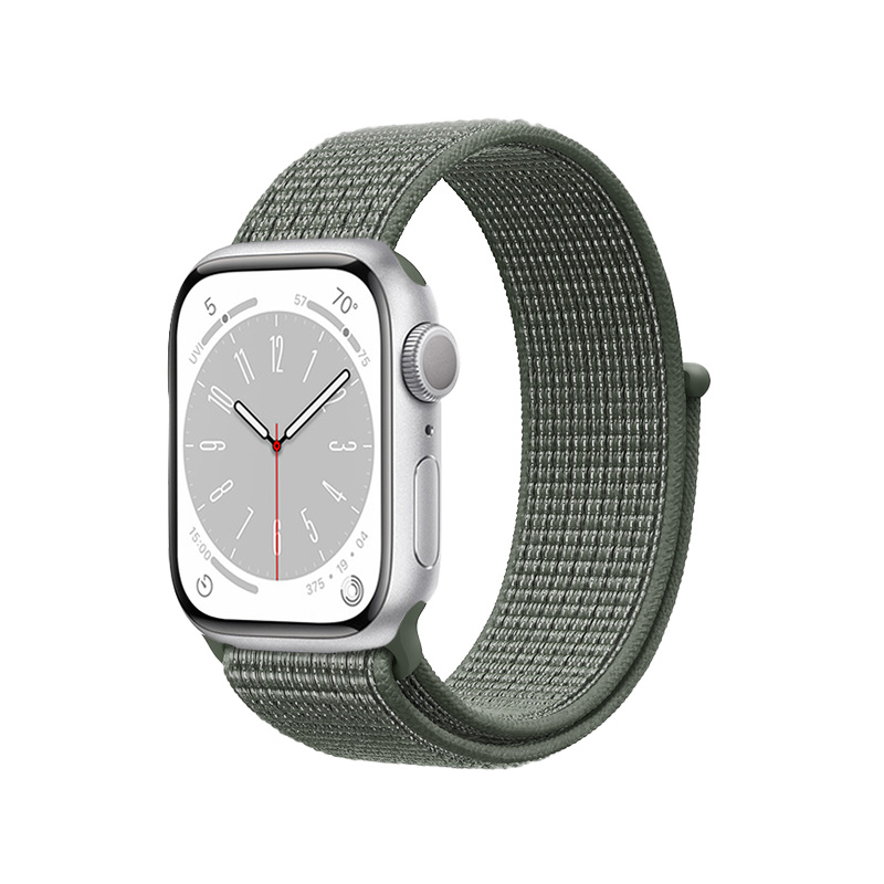 Crong Nylon - Pasek sportowy do Apple Watch 42/44/45/49 mm (Military Green)