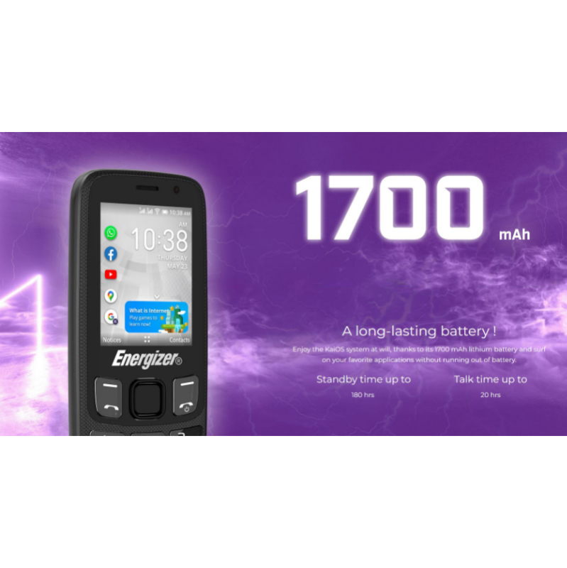 Energizer Energy E242S - Telefon 512MB RAM 4GB 4G Dual Sim EU (Czarny)