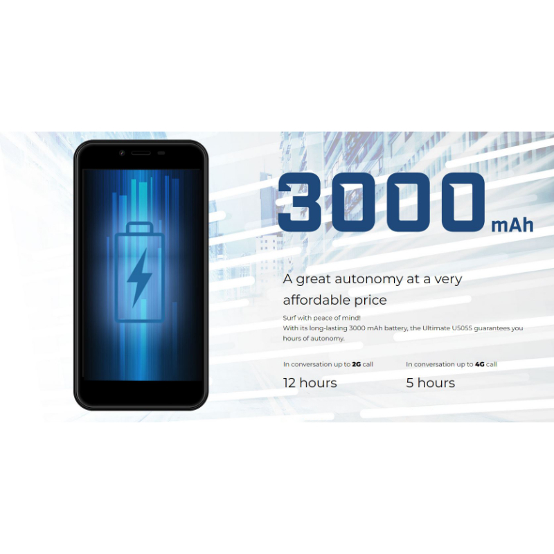 Energizer Ultimate U505S - Smartfon 1GB RAM 16GB 5" 4G Dual Sim EU (Czarny)