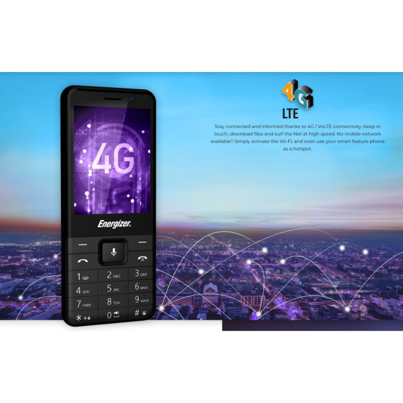 Energizer Energy E280S - Telefon 512MB RAM 4GB 2,8" 4G Dual Sim EU (Czarny)
