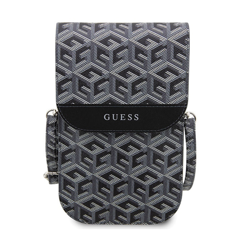 Guess GCube Stripe Phone Bag - Torba z przegrodą na smartfona (czarny)