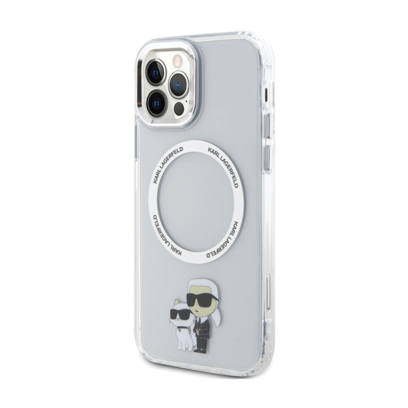 Karl Lagerfeld NFT Karl & Choupette MagSafe - Etui iPhone 12 / iPhone 12 Pro (Przezroczysty)