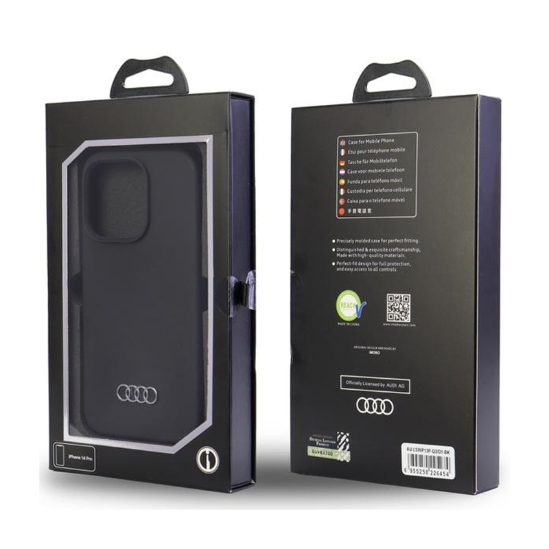 Audi Silicone Case - Etui iPhone 13 Pro (Czarny)