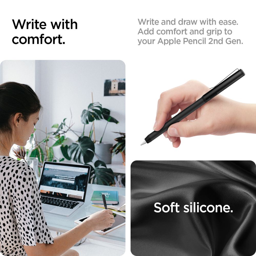 Spigen DA201 Clip Case - Etui do Apple Pencil 2nd Gen (Czarny)