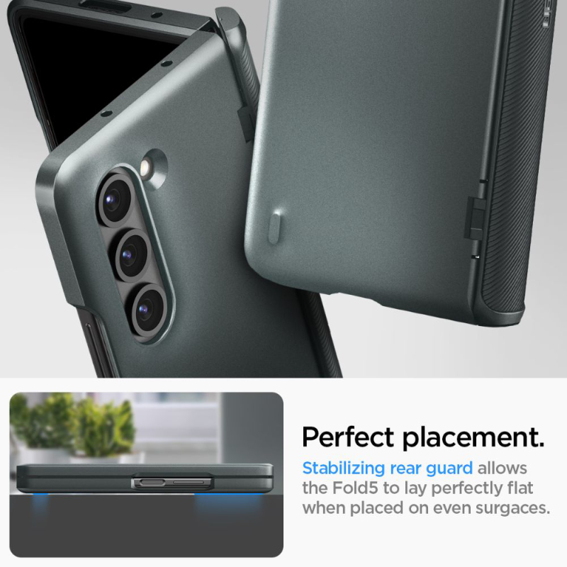 Spigen Slim Armor Pro - Etui do Samsung Galaxy Z Fold 5 (Abyss Green)