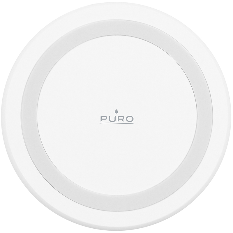 PURO Wireless Charging Station QI - Bezprzewodowa ładowarka indukcyjna Qi (biały)