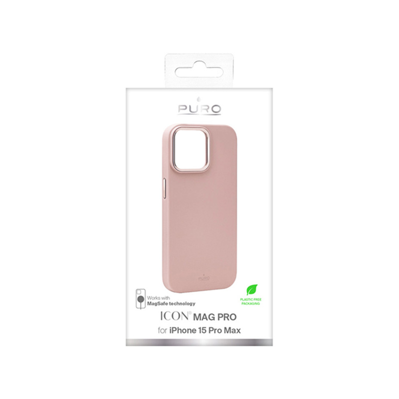 PURO ICON MAG PRO - Etui iPhone 15 Pro Max MagSafe (Rose)