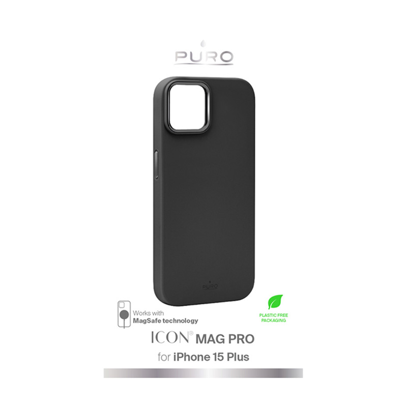 PURO ICON MAG PRO - Etui iPhone 15 Plus MagSafe (Black)
