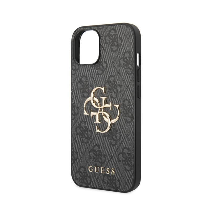 Guess 4G Big Metal Logo - Etui iPhone 15 / 14 / 13 (szary)