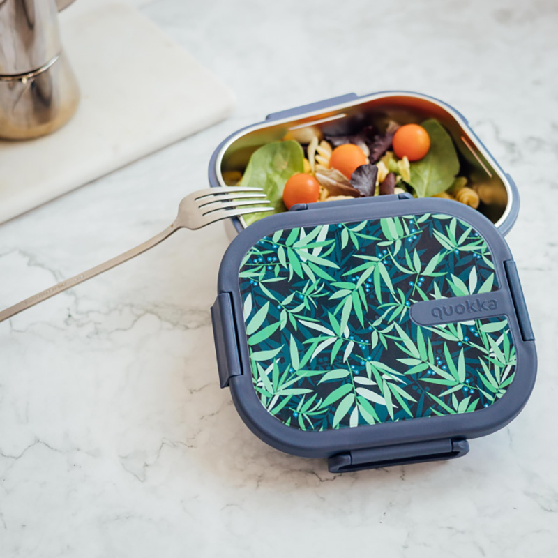 Quokka Kai - Pojemnik ze stali nierdzewnej na żywność / lunchbox (Blueberry)