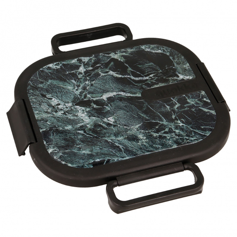 Quokka Kai - Pojemnik ze stali nierdzewnej na żywność / lunchbox (Black Marble)