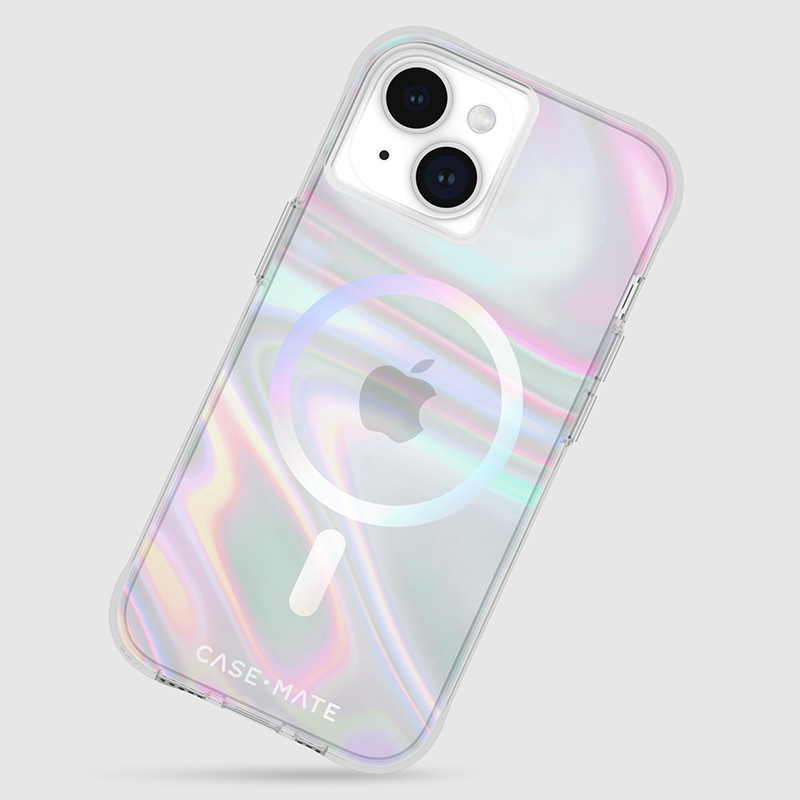 Case-Mate Soap Bubble MagSafe - Etui iPhone 15 / iPhone 14 / iPhone 13 (Iridescent)