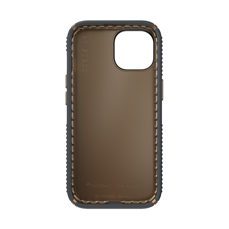 Speck Presidio2 Grip - Etui iPhone 15 / iPhone 14 / iPhone 13 (Charcoal Grey / Cool Bronze / White)