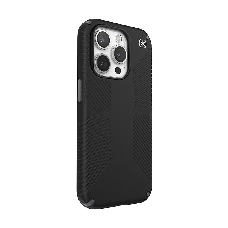 Speck Presidio2 Grip - Etui iPhone 15 Pro (Black / Slate Grey / White)