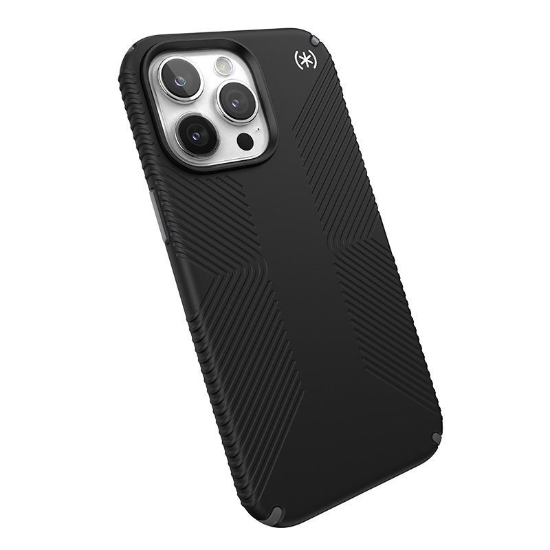 Speck Presidio2 Grip - Etui iPhone 15 Pro Max (Black / Slate Grey / White)