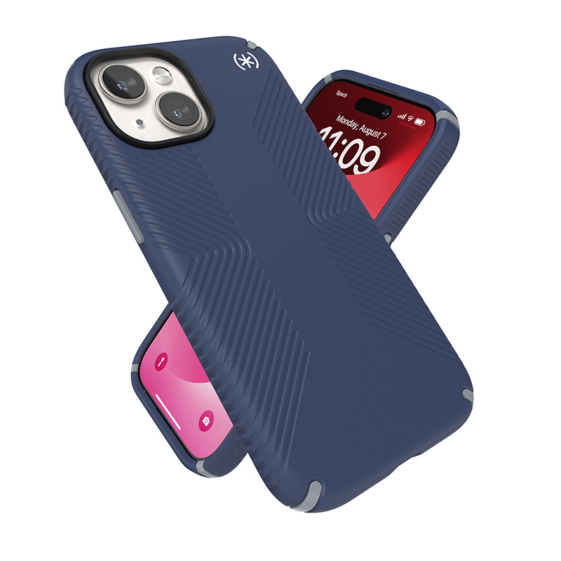 Speck Presidio2 Grip Magsafe - Etui iPhone 15 / iPhone 14 / iPhone 13 (Coastal Blue / Dustgrey / White)