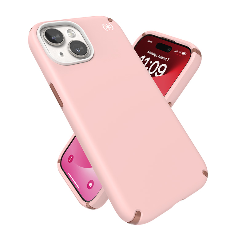 Speck Presidio2 Pro Magsafe - Etui iPhone 15 / iPhone 14 / iPhone 13 (Dahlia Pink / Rose Copper / White)