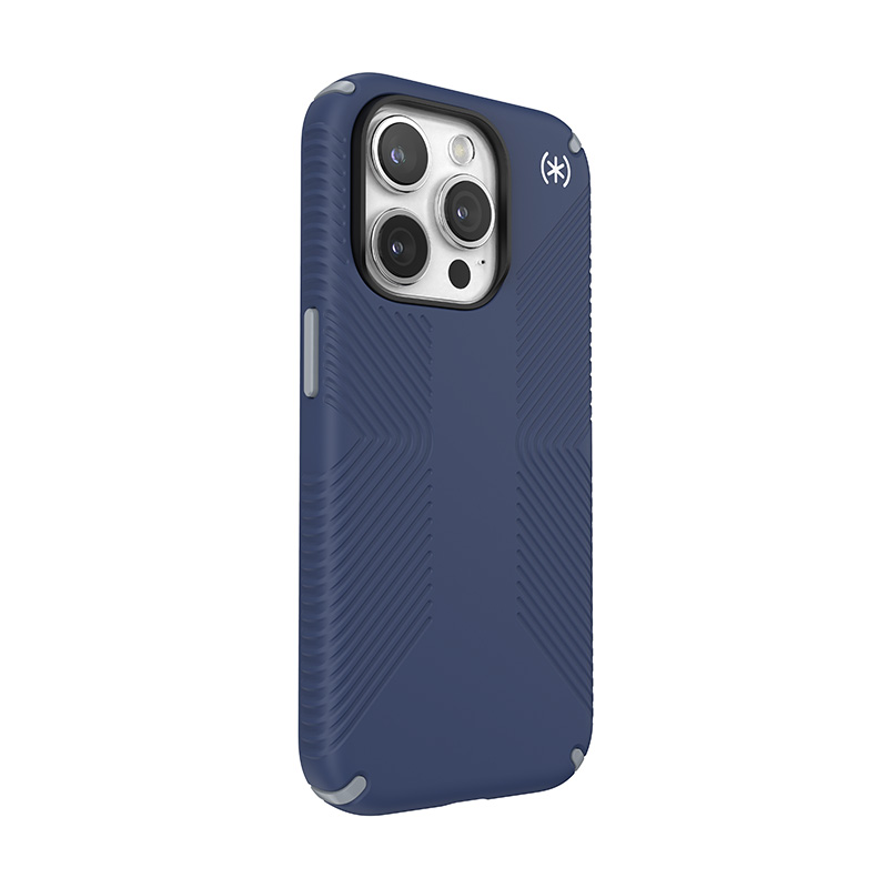 Speck Presidio2 Grip Magsafe - Etui iPhone 15 Pro (Coastal Blue / Dustgrey / White)