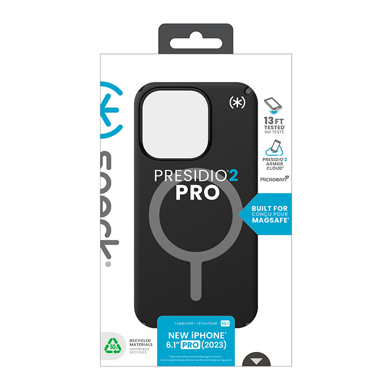 Speck Presidio2 Pro Magsafe - Etui iPhone 15 Pro (Black / Slate Grey / White)