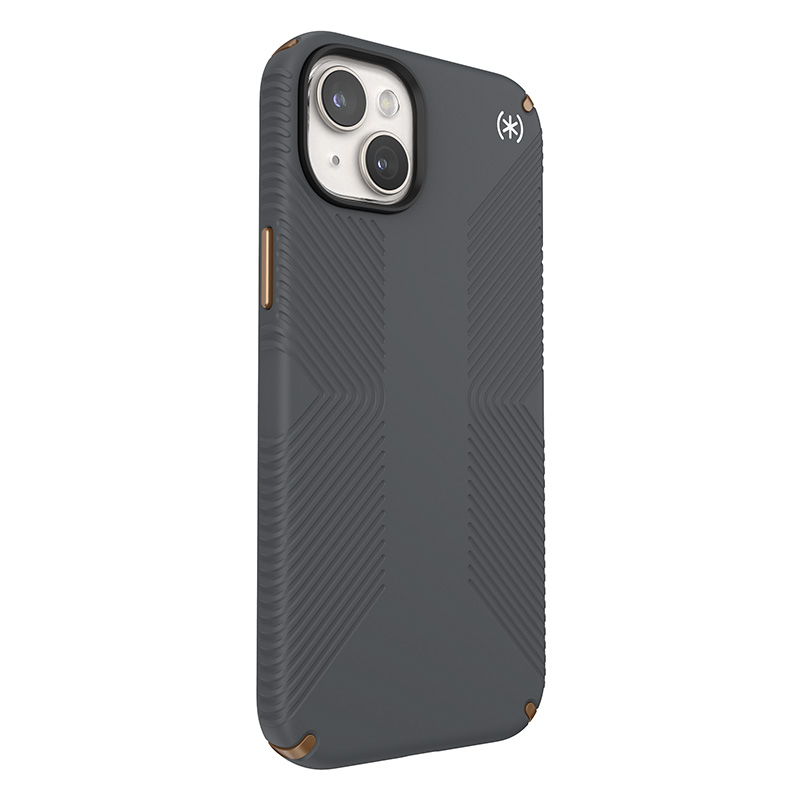 Speck Presidio2 Grip Magsafe - Etui iPhone 15 Plus / iPhone 14 Plus (Charcoal Grey / Cool Bronze / White)