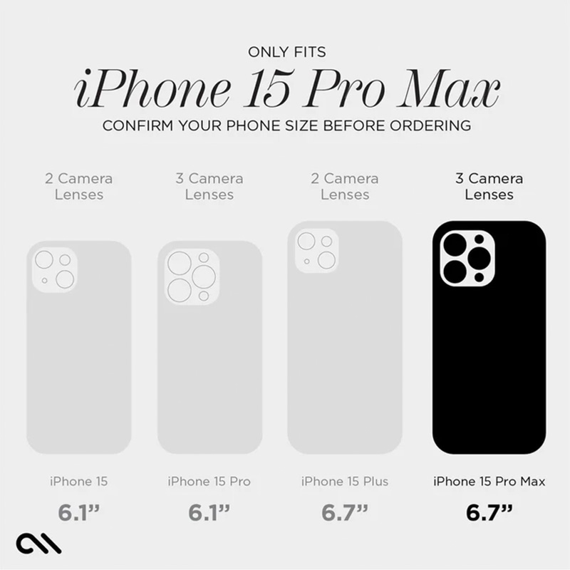 Case-Mate Tough Duo - Etui iPhone 15 Pro Max (Black)