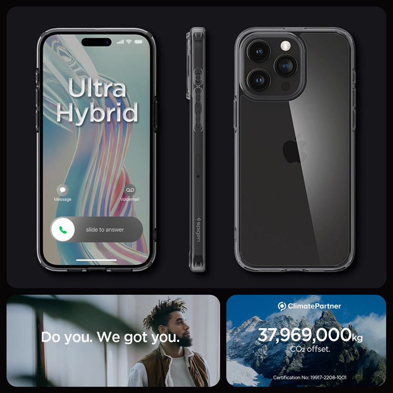 Spigen Ultra Hybrid - Etui do iPhone 15 Pro Max (Space Crystal)