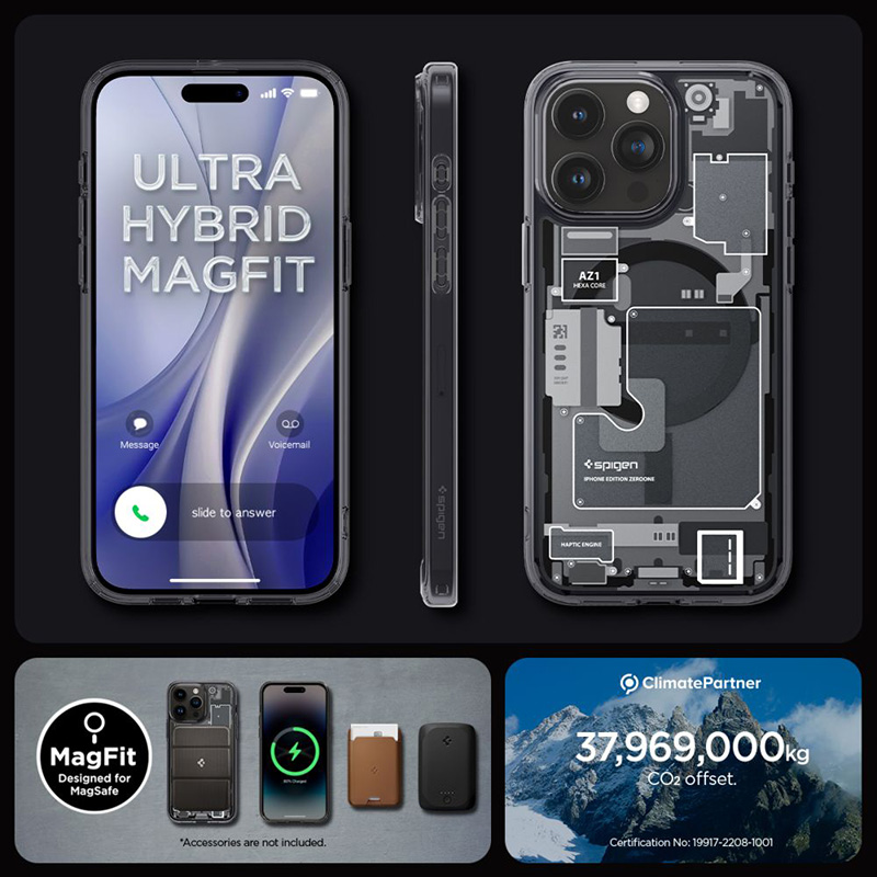 Spigen Ultra Hybrid Mag MagSafe - Etui do iPhone 15 Pro (Zero One)