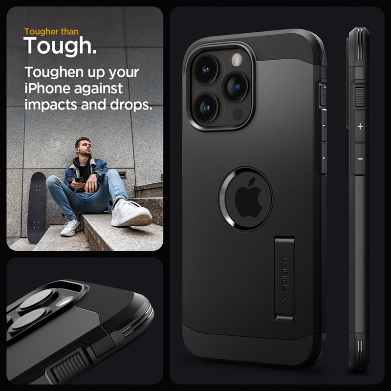 Spigen Tough Armor Mag MagSafe - Etui do iPhone 15 Pro Max (Czarny)