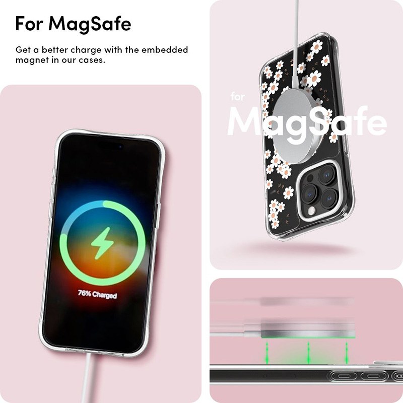 Spigen Cyrill Cecile Mag MagSafe - Etui do iPhone 15 Pro Max (White Daisy)