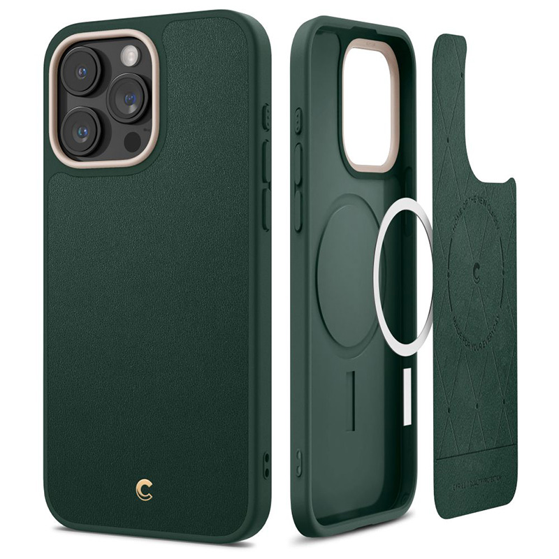 Spigen Cyrill Kajuk Mag MagSafe - Etui do iPhone 15 Pro Max (Forest Green)