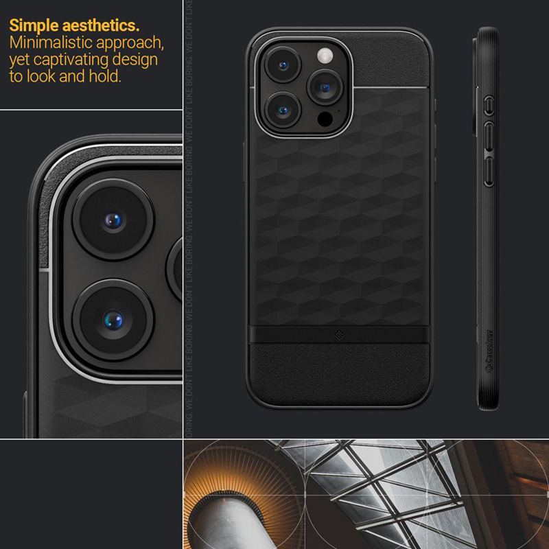 Spigen Caseology Parallax Mag MagSafe - Etui do iPhone 15 Pro (Matte Black)