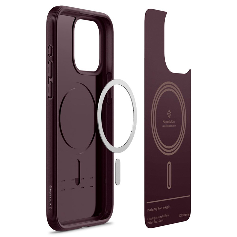 Spigen Caseology Parallax Mag MagSafe - Etui do iPhone 15 Pro (Burgundy)