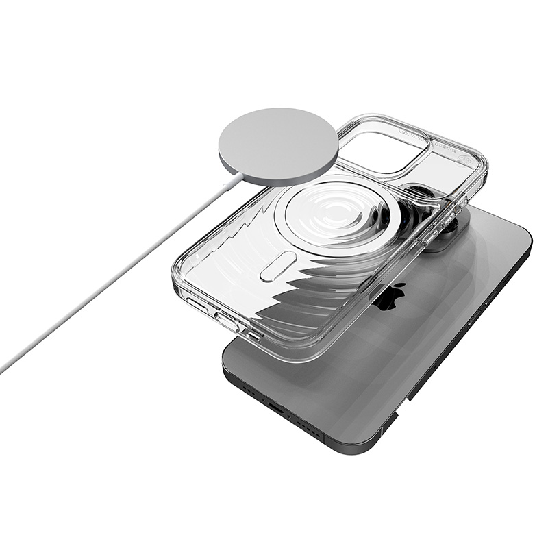 STM Reawaken Ripple MagSafe - Etui antystresowe iPhone 15 (Clear)