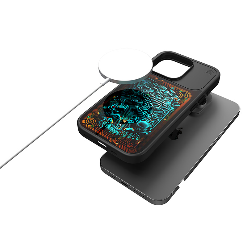 STM Reveal Warm MagSafe - Etui antystresowe iPhone 15 (Black Realm)