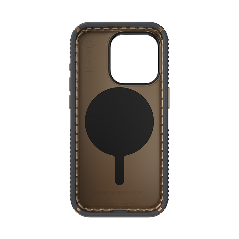 Speck Presidio2 Grip ClickLock & MagSafe - Etui iPhone 15 Pro (Charcoal Grey / Cool Bronze)