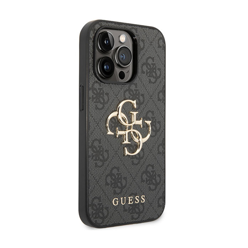 Guess 4G Big Metal Logo - Etui iPhone 15 Pro (szary)
