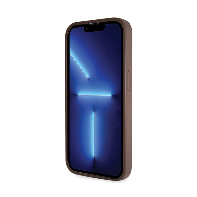 Guess Crossbody 4G Metal Logo - Etui iPhone 15 Pro (brązowy)