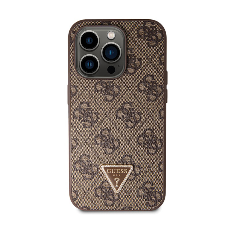 Guess Crossbody 4G Metal Logo - Etui iPhone 15 Pro Max (brązowy)