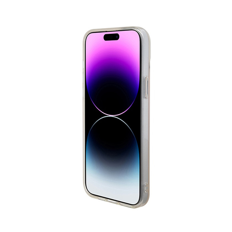 Guess IML Iridescent MagSafe - Etui iPhone 15 Pro Max (różowy)