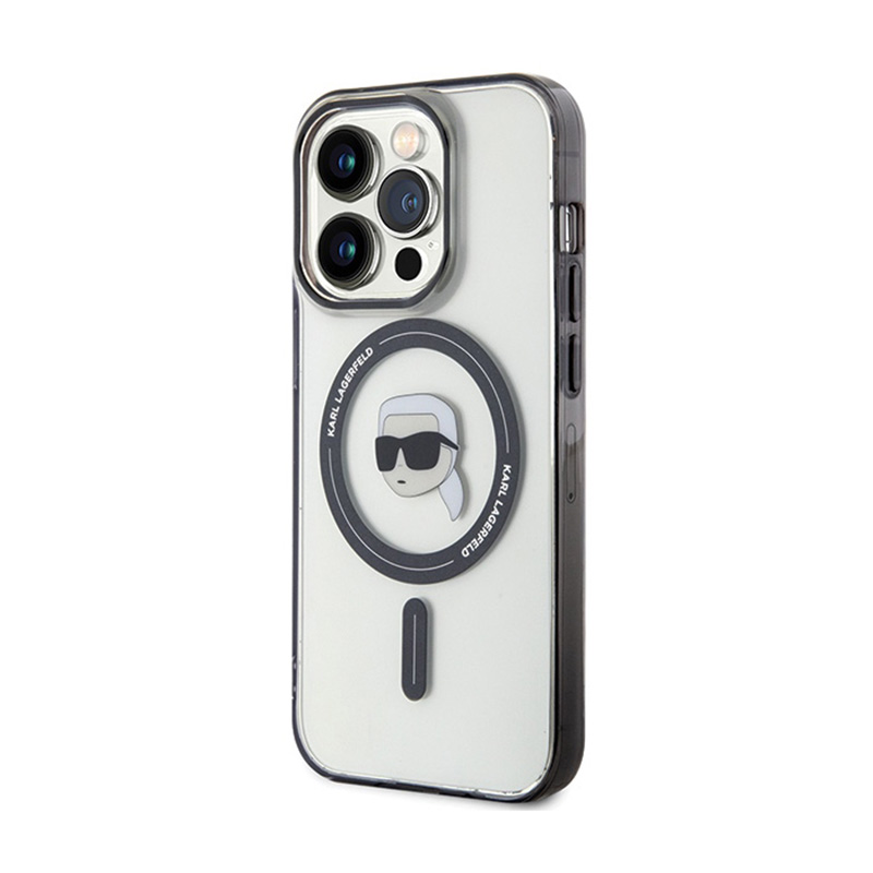 Karl Lagerfeld IML Karl Head MagSafe - Etui iPhone 15 Pro Max (przezroczysty)