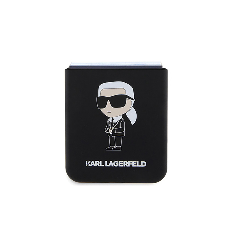 Karl Lagerfeld Silicone Ikonik - Etui Samsung Z Flip 5 (czarny)