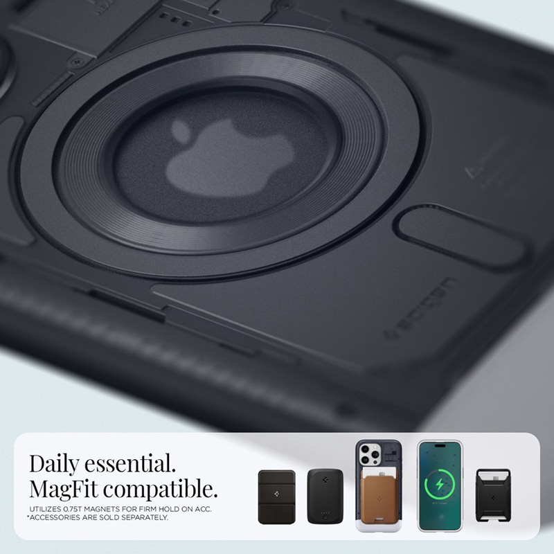 Spigen Classic C1 Mag MagSafe - Etui do iPhone 15 Pro Max (Graphite)