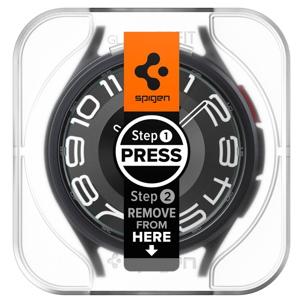 Spigen GLAS.TR EZ FIT 2-Pack - Szkło hartowane do Samsung Galaxy Watch 6 Classic 43 mm (2 szt)