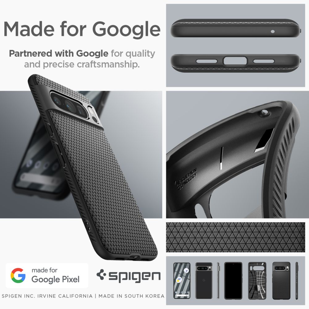 Spigen Liquid Air - Etui do Google Pixel 8 Pro (Czarny)