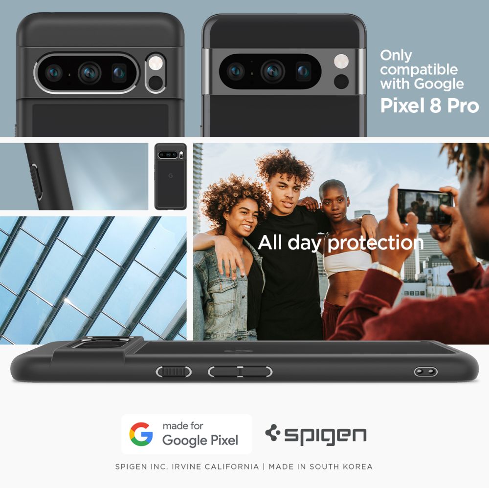 Spigen Ultra Hybrid - Etui do Google Pixel 8 Pro (Czarny)