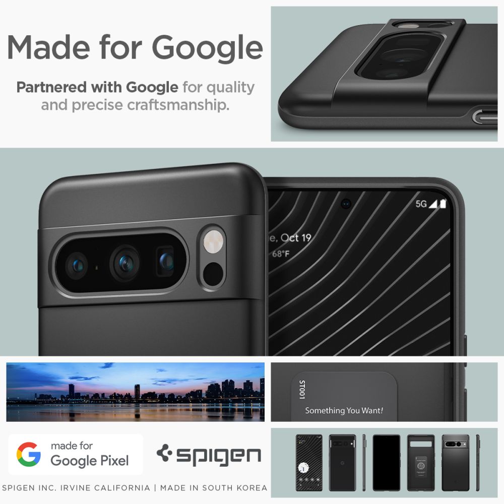 Spigen Thin Fit - Etui do Google Pixel 8 Pro (Czarny)