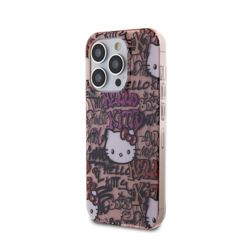 Hello Kitty IML Tags Graffiti - Etui iPhone 14 Pro (różowy)